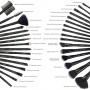 Uspicy Make up Pinsel 32-tlgs Kosmetikpinselset Bild 1