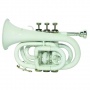 Dimavery 26503730 TP 300 B Pocket Trompete wei Bild 1