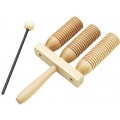  Wooden Agogo mit Schlaegel Bild 1