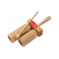 Percussion Plus Holz Agogo Klangstbe mit Schlgel Bild 1