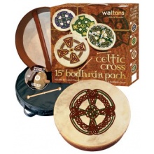 WALTONS PACK 18 KNOTWORK CROSS Bodhran Gift Set Bild 1