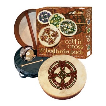WALTONS PACK 18 KNOTWORK CROSS Bodhran Gift Set Bild 1