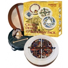 Waltons 15 Inch Irish Bodhran Gift Set Skellig Bodhran Design Bild 1