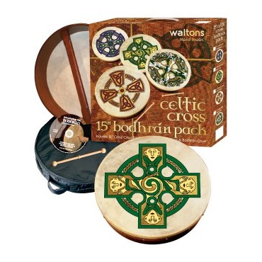 WALTONS PACK 18 GALLEN CROSS Bodhran Gift Set Bild 1