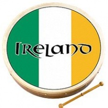 Waltons 8 Inch Irish Bodhran Tri Colour Bodhran Design Bild 1