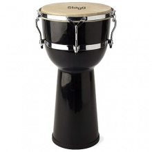 DPY-12 Fiberglas Djembe, schwarz Bild 1