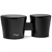 STAGG Cajon-Bongos, 6,5 Zoll & 7,5 Zoll, schwarz, Percussion Bild 1