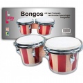 BONGOS mit zwei Trommeln verchromte Spannringen, Percussion Bild 1