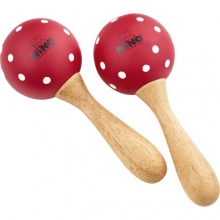 Nino Percussion NINO8PD-R Holzmaracas Gre M rot Bild 1