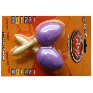 STAGG 1Paar Egg Maracas lila Bild 1