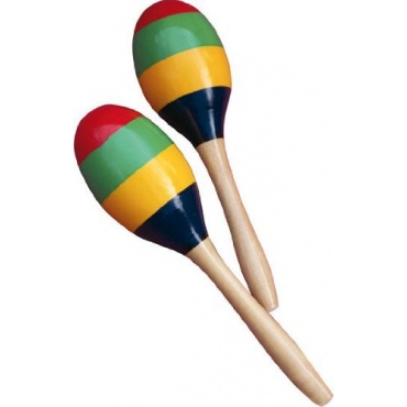 Maracas Rassel ca. 20 cm f. Kinder, Musikinstrument Bild 1
