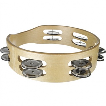Tiger TAM84-08 Kopfloser Tambourin Doppel Schellenring 8 Zoll Bild 1