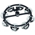 Meinl Percussion HTHH1BK Hihat Tambourine mit Stahlschellen einreihig schwarz Bild 1