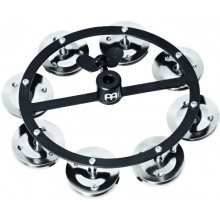 Meinl Percussion HTHH1BK Hihat Tambourine mit Stahlschellen einreihig schwarz Bild 1