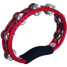 Meinl Percussion TMT1R Tambourine mit Stahlschellen 2-reihig Handmodell rot Bild 1