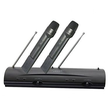  Pyle-Pro PDWM2100 2 Wireless Mikrofone VHF System von PylePro, drahtlos Bild 1