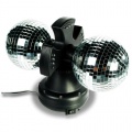 Kunststoff Zwillingsspiegelball Disco 29cm Bild 1