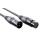 Stage XFXM-0.5 Mikrofonkabel XLR 0,5 m Schwarz 4er SET von Pronomic Bild 3