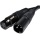 Pulse XLR Mikrofon Mnnlich Zum Weiblich Audio Kabel Schwarz 50 cm 0,5 m von kenable Bild 2