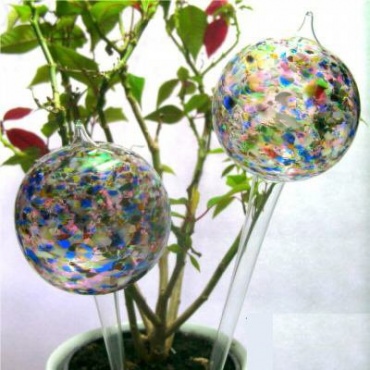 Pflanzensitter Durstkugel Bewsserungskugel - Granulat in multicolor ca. 8,5cm Bild 1