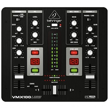 Behringer Pro Mixer VMX100USB 2-Kanal DJ Mixer Bild 1