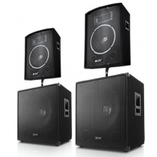 PA Komplettset Frankfurt Basslauf 3200 Watt 2 Boxen 2 Subwoofer von Skytronic Bild 1