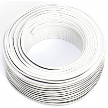 Lautsprecherkabel weiss 2x 0,75mm Reines Kupfer 50M Ring Bild 1