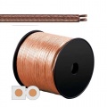 Lautsprecherkabel 2 x 2,5mm transparent 100 m Spule Bild 1