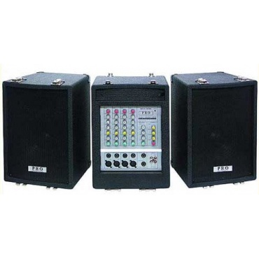  Mobile Audio-System Mischpult Endstufe Boxen 877055, PA Komplettset von Ett Bild 1