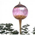 Pflanzensitter Durstkugel Bewsserungskugel silberbraun-dunkelrosa Bild 1