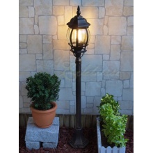 Aluguss Gartenlaterne Wegleuchte in braun-gold Auenlampe LE9006bg Bild 1