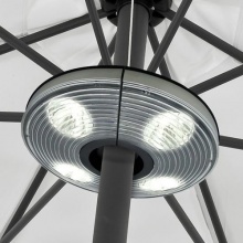 Sonnenschirmlampe mit 4 Strahlern und 16 LEDs Bild 1