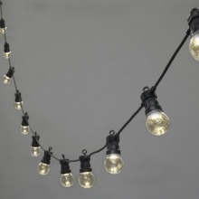 40er LED Party Lichterkette klar Solar Typ U Bild 1