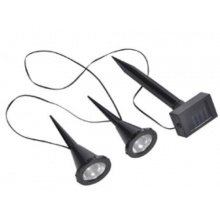 Solar Strahler 2er Set weisse LEDs ideal für Pflanzen 70025 Bild 1