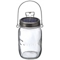 Das Sonnenglas - Solarlampe im Einmachglas mit Henkel u. 4 LED Lampen Bild 1