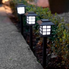 6er Set Solar Laterne mit Erdspie, Solar Gartenleuchte Bild 1