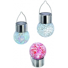 Esotec Solar Hngeleuchten 3-er Set Crystall Color Bild 1