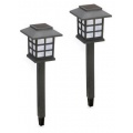 8 x LED Solar Standlaterne schwarz 38 x 11 cm Bild 1