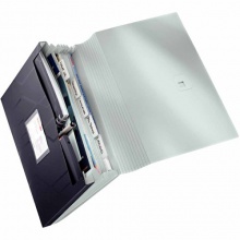 Leitz 46160095 Fächermappe Prestige, A4, 6 Fächer, PP, schwarz Bild 1