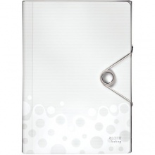 Leitz 45790001 Fächermappe Bebop Fächermappe Bebop, A4, 6 Fächer, PP, weiß Bild 1