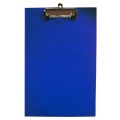 Leviatan Klemmbrett Schreibplatte A4 PVC-Folie leinengeprgt blau Bild 1