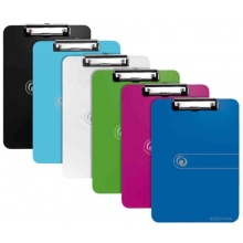 Herlitz Klemmbrett easy orga to go, DIN A4, blau transparent Bild 1