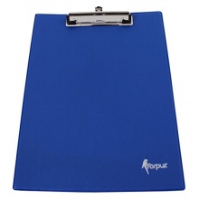 Forpus Klemmbrett Schreibplatte A4 stabil PVC-Folie blau Bild 1