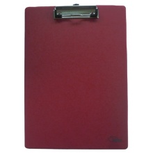 Forpus Klemmbrett Schreibplatte A4 stabil PVC-Folie rot Bild 1