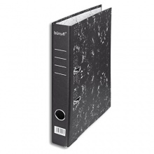 broMi 10x DIN A4 Ordner 4cm Rcken Wolkenmarmor schwarz Bild 1