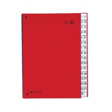 Pagna 24329-01 Pultordner, 1-31, Color-Einband, 32-teilig, rot Bild 1