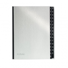 Herlitz 1989128 Pultordner 1-31 silber Bild 1