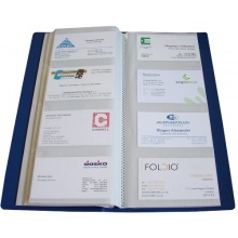 HFP Visitenkartenbuch fr 240 Karten blau Bild 1