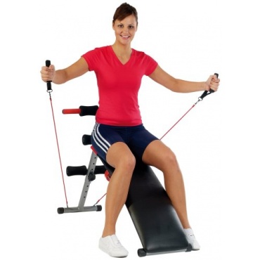 Bauchtrainer BG 2, Schwarz Silber Rot von Christopeit Bild 1