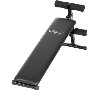 Bauchtrainer Sit-up Bank klappbar inkl. gepolsterte Beinfixierung von Physionics Bild 1
